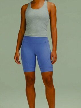 Lululemon VintageTranquil Crop in Periwinkle Blue, inseam 16"